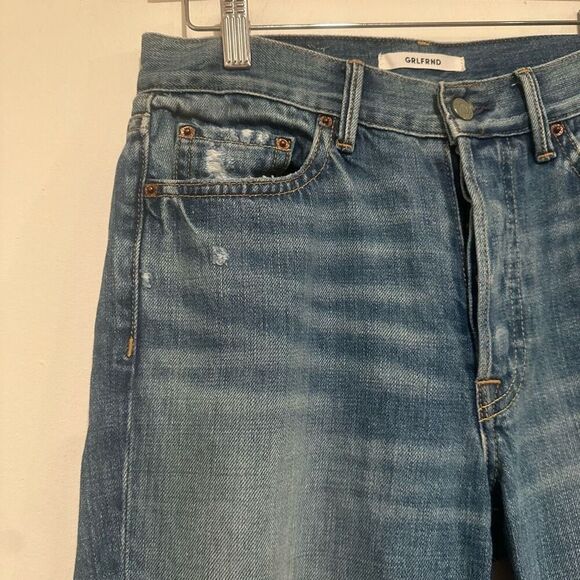 GRLFRND Karolina Distressed High-Rise Skinny Jeans Size 26 Fly Button - Picture 12 of 12